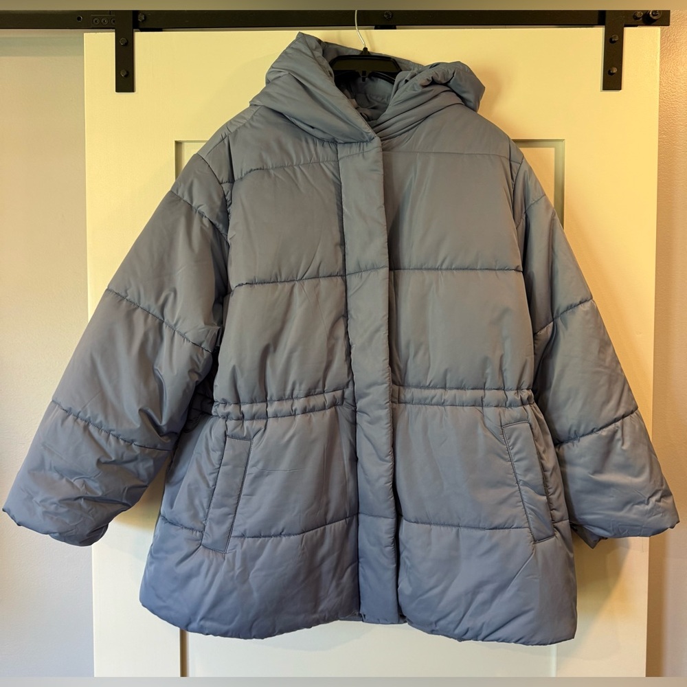 AVA & VIV Blue Puffer Jacket